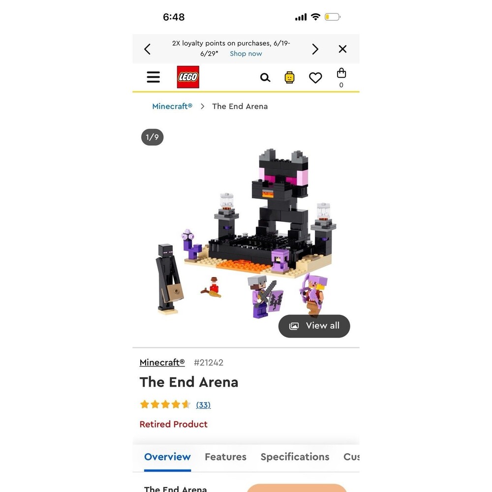 LEGO Minecraft: The End Arena (21242)